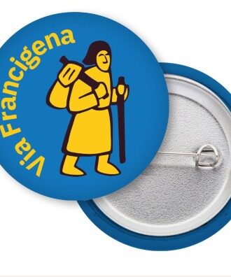 Spilla ufficiale della Via Francigena in tessuto