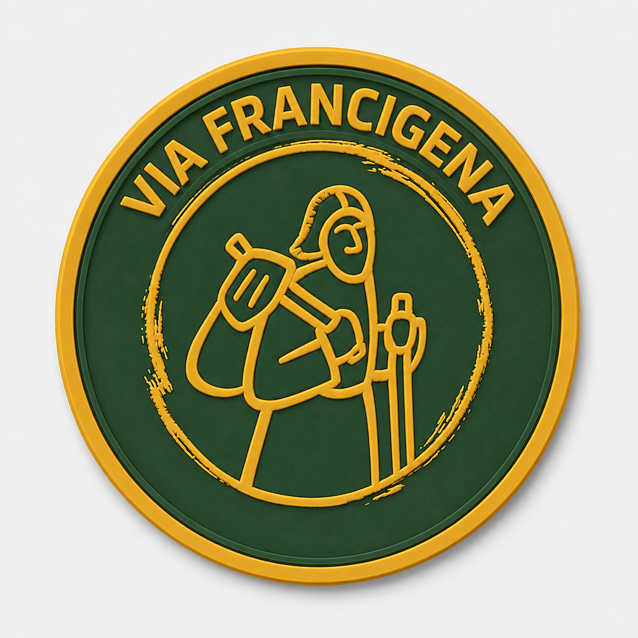 Toppa 3D Via Francigena Termoadesiva Verde