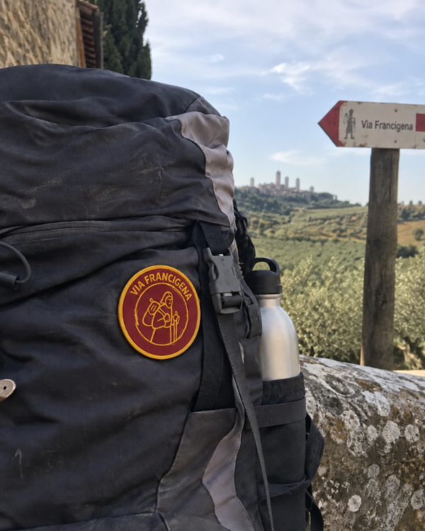 Toppa 3D Via Francigena Termoadesiva zaino