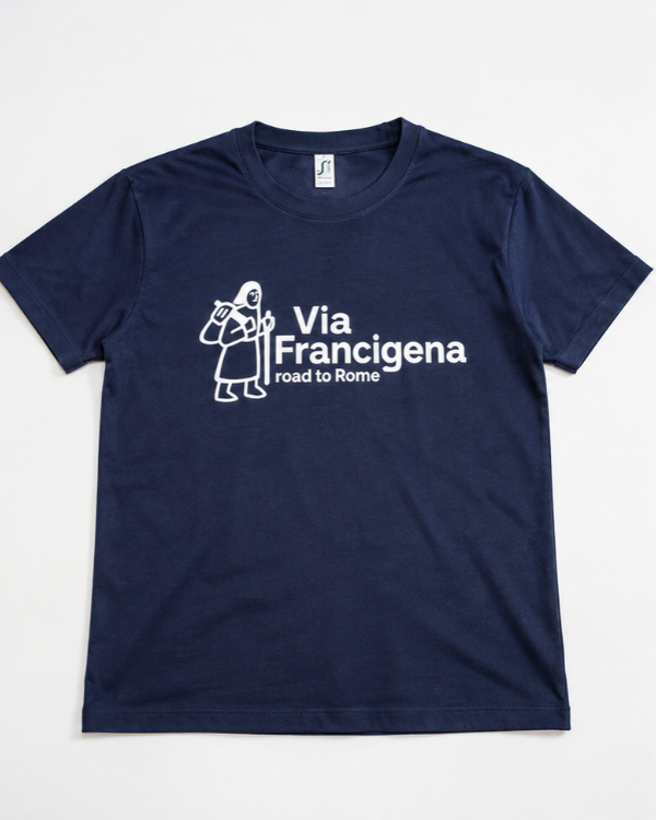 t-shirt road to rome blu navy